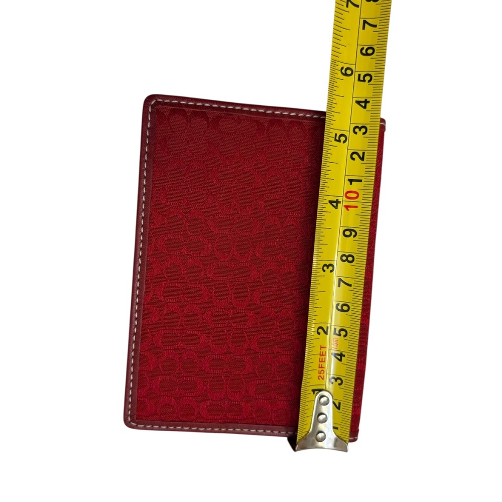 Coach vintage y2k red passport wallet cover NEW NWT WOW - Picture 7 of 7